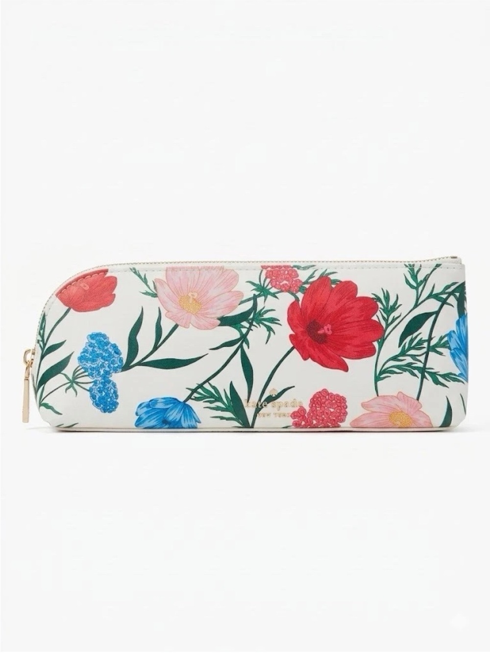 NEW, KATE SPADE Pencil Makeup Pencil Case With Desk Accessories Hydrangea Floral - Picture 4 of 11